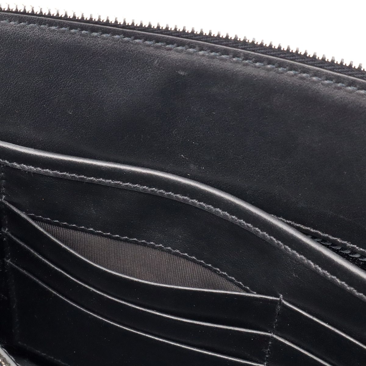Prada Porter Collaboration Saffiano Clutch Leather Navy Silver — view 8