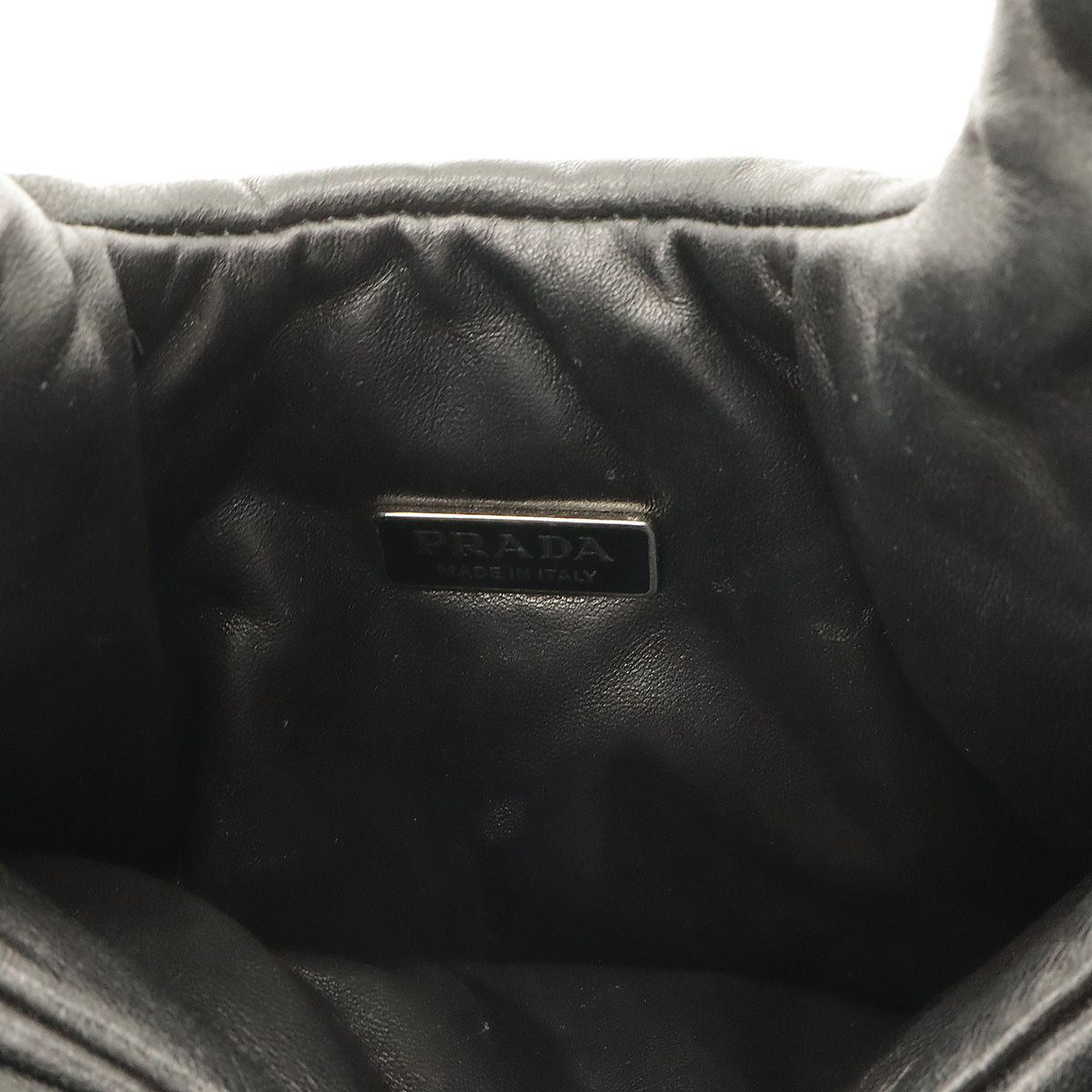 Prada Mini Bag 2-Way Crossbody Nappa Leather Nero Black Silver — view 8
