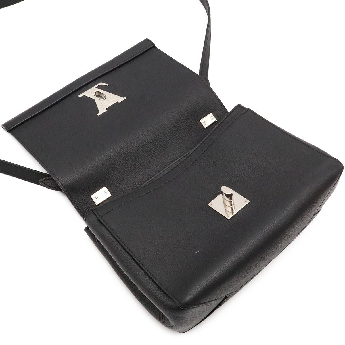 Louis Vuitton Lockme II 2 BB Shoulder Bag 2-Way Chain Handle Noir Black — view 8
