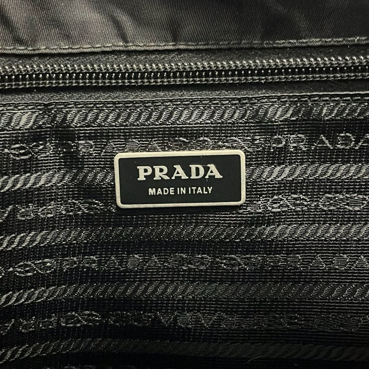 Prada Shoulder Bag Black Leather — view 8