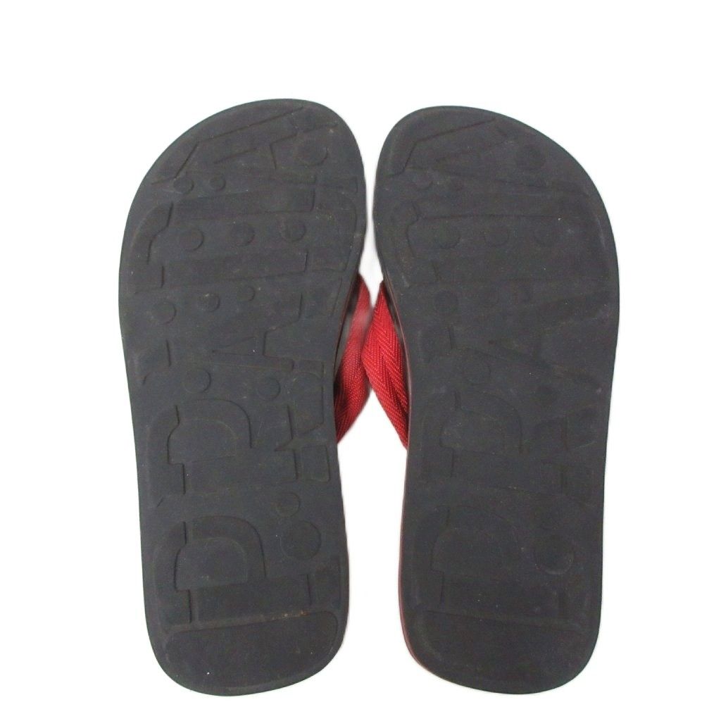 Prada Sport Beach Sandals Logo Strap Red Black — view 7
