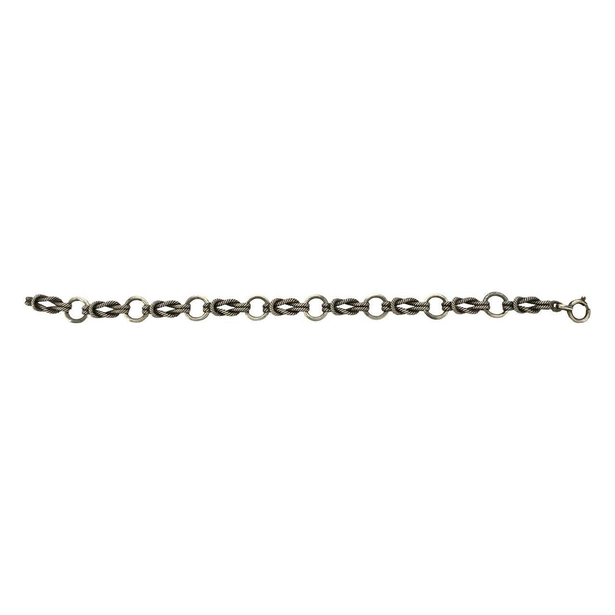 Hermes Audienne 925 Sterling Silver Chain Bracelet Bangle — view 6