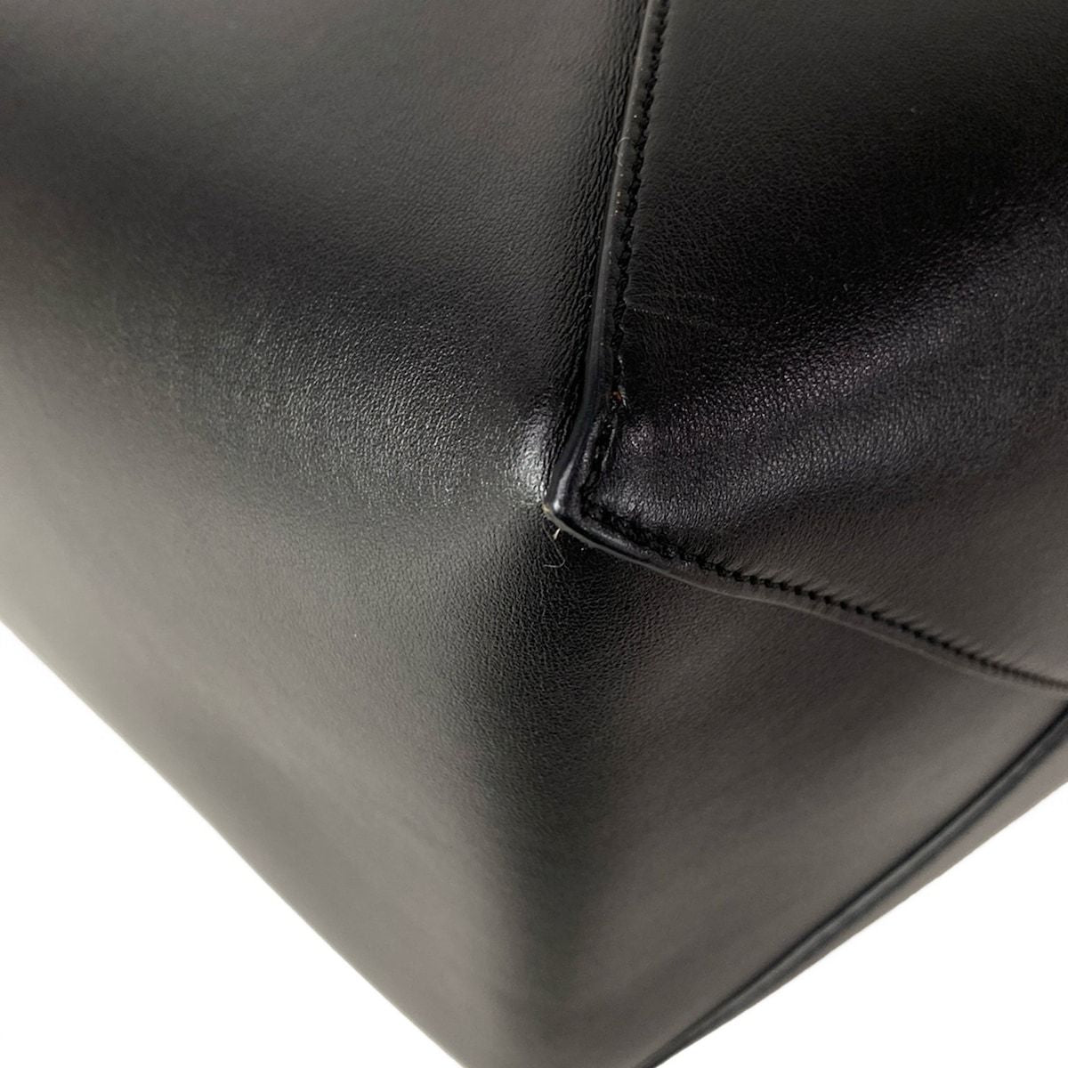 Loewe Tote Puzzle Fold Large Black Brown Warm Desert Leather — view 8