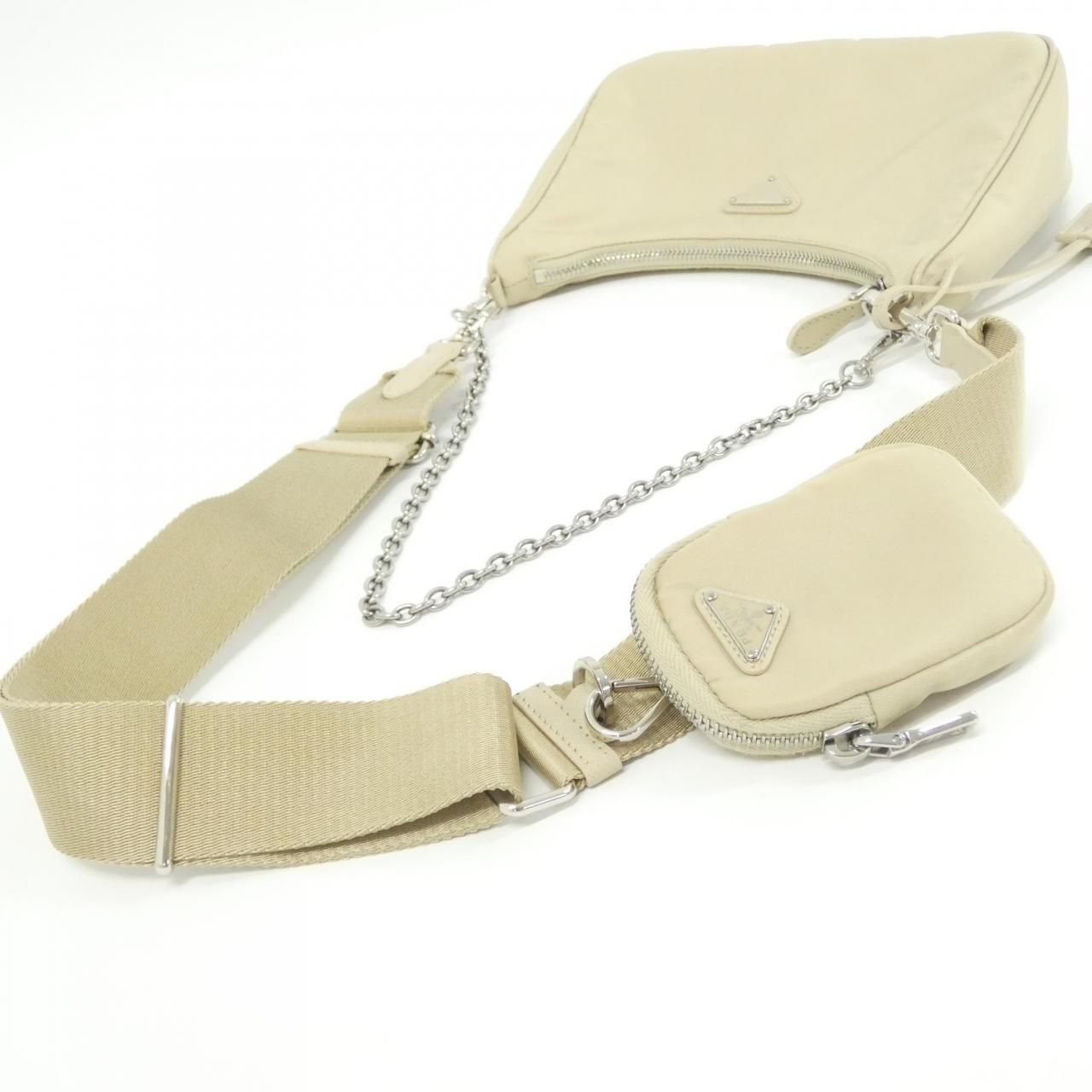Prada Shoulder Bag Silver — view 8