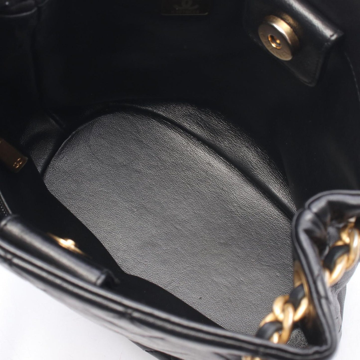 Chanel Shoulder Bag Quilted Small Black Ladiesskin — view 8