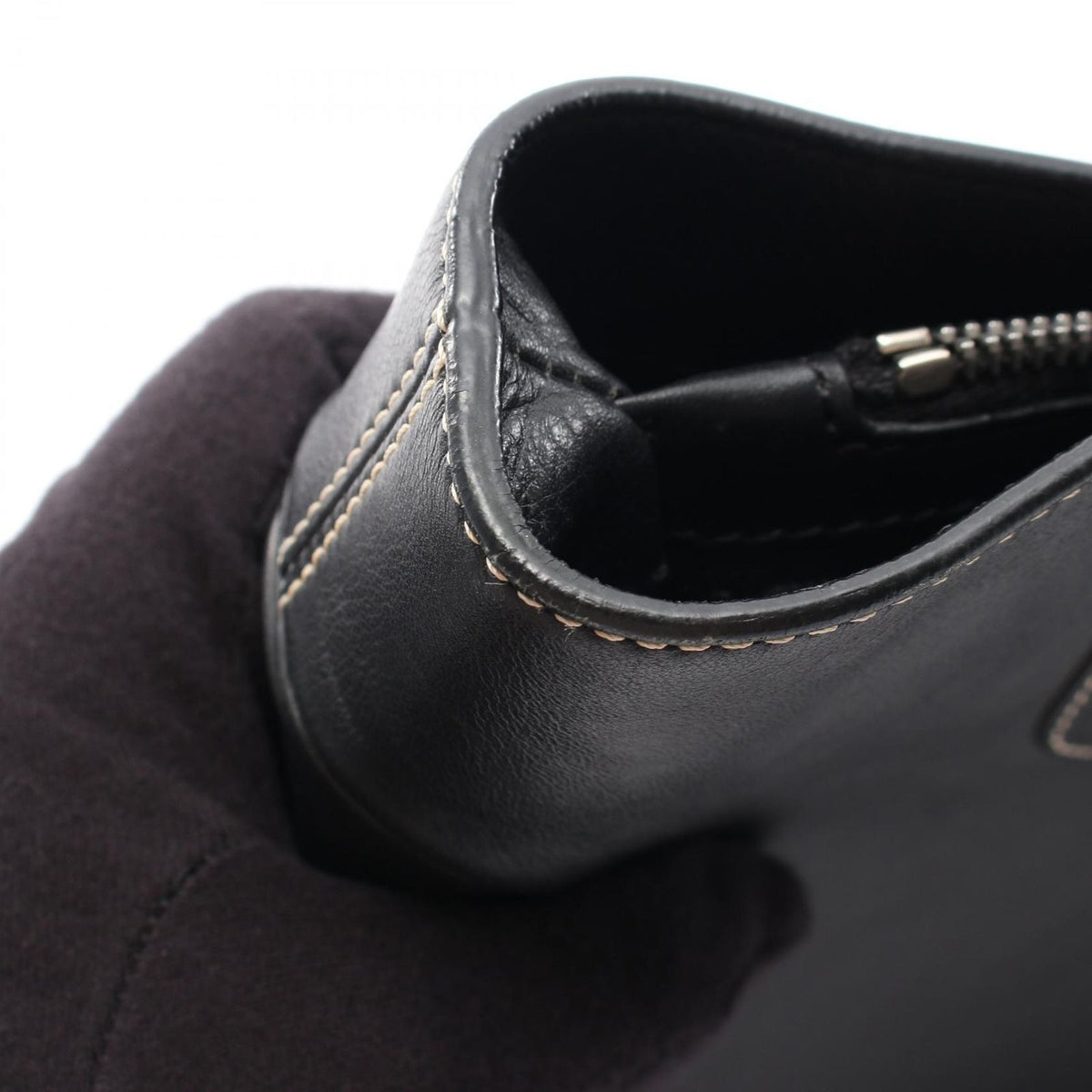 Celine Handbag Boogie Bag Black Leather — view 8