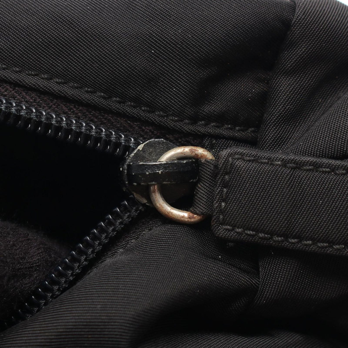 Prada Handbag Tessuto Black Nylon Triangle Logo — view 8