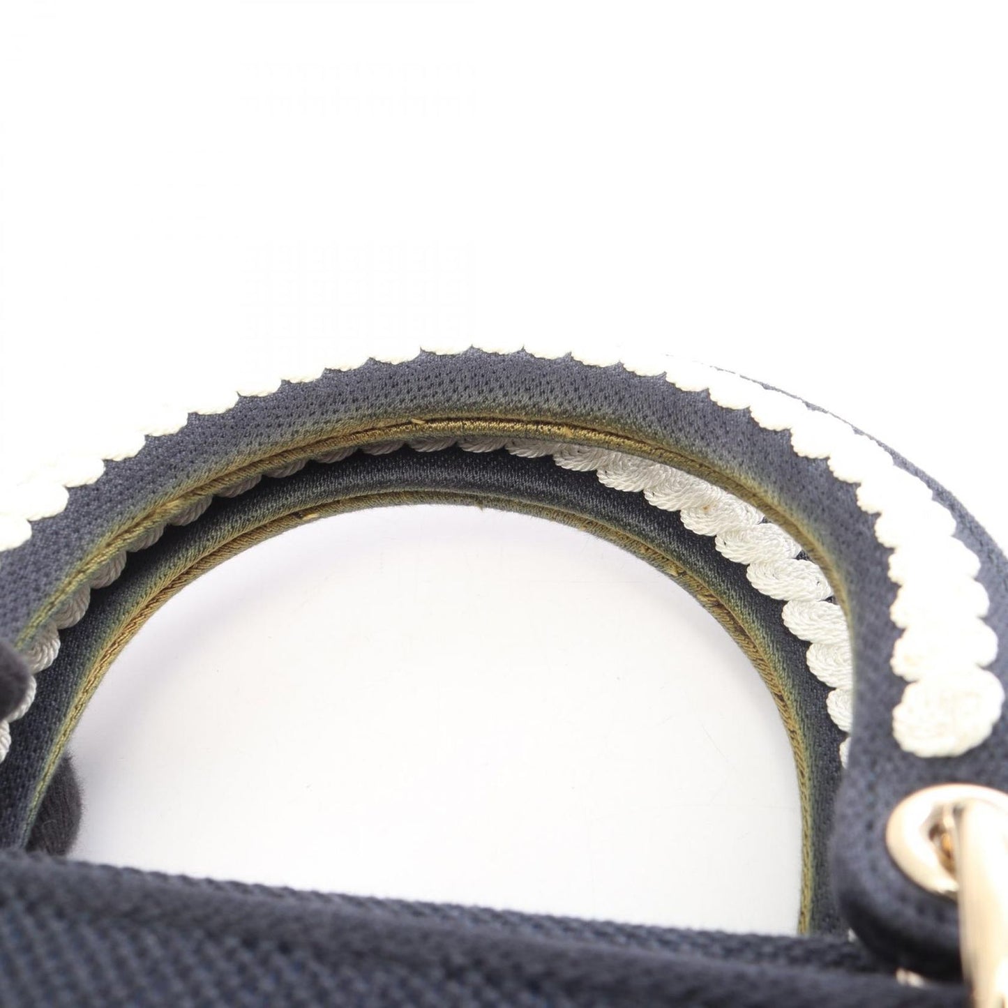 Dior Handbag Lady D-lite Cornelie Medium 2-Way Navy White Canvas — view 8