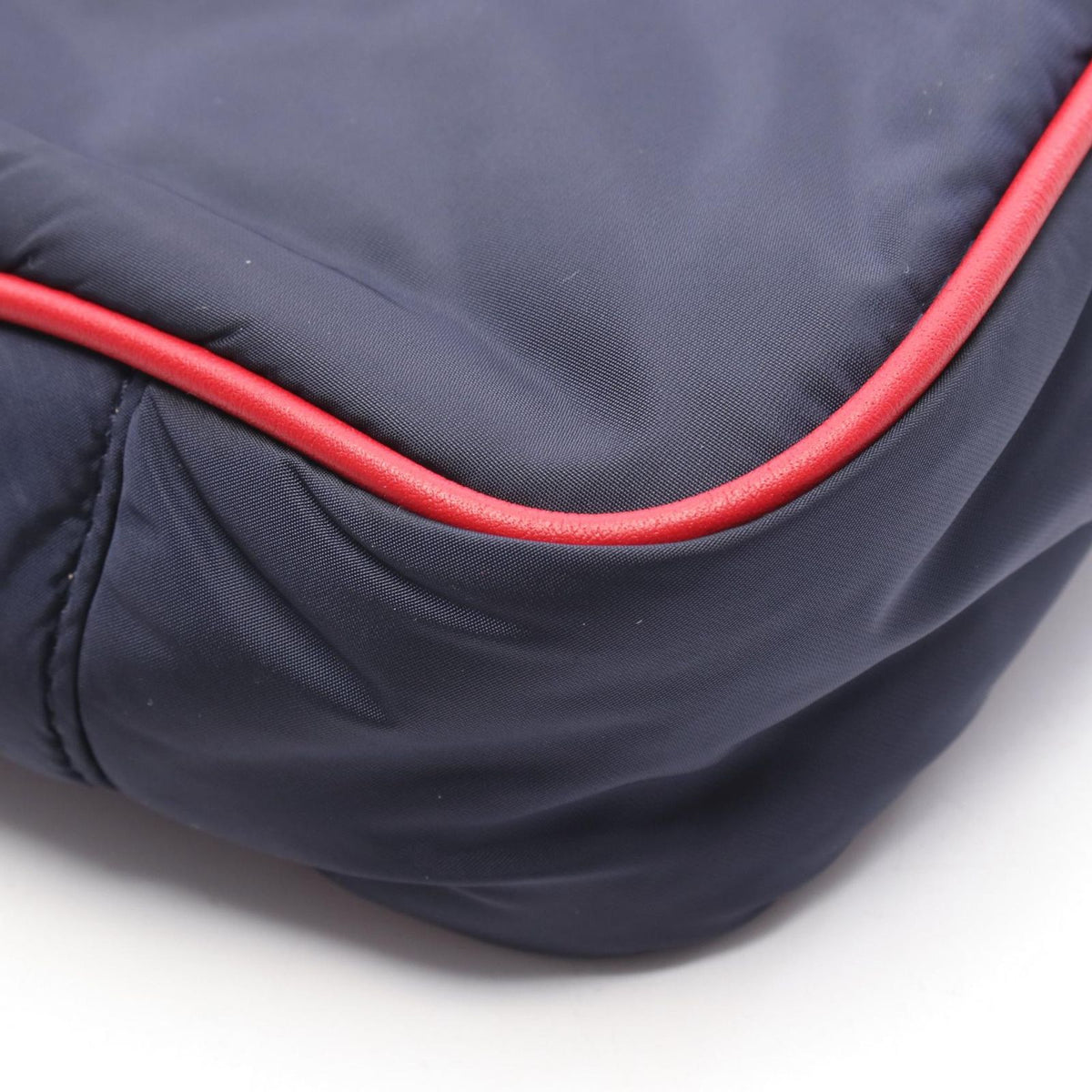 Saint Laurent Paris Shoulder Buckle Cassette Navy Red Nylon Leather Le 5 a 7 — view 5