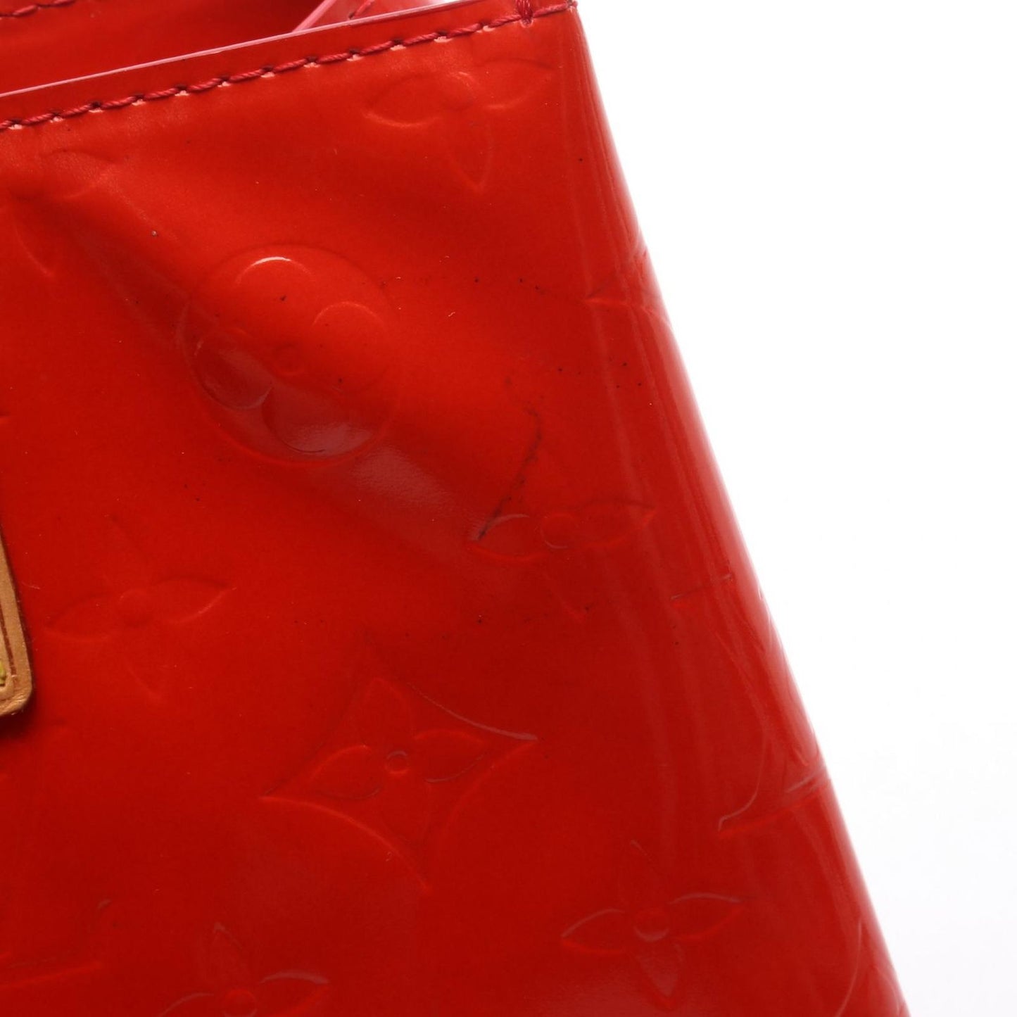 Louis Vuitton Handbag Reade PM Monogram Vernis Rouge Leather — view 8