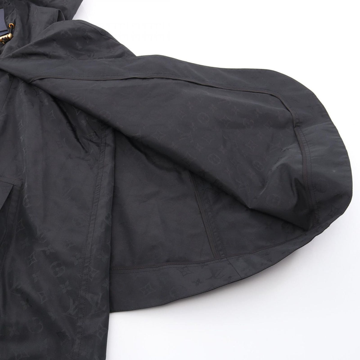 Louis Vuitton Monogram Hooded Silk Poncho Cape — view 8