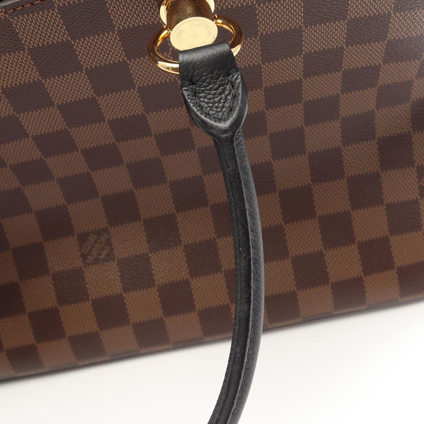 Louis Vuitton Handbag LV Riverside Damier Ebene Noir Leather — view 8