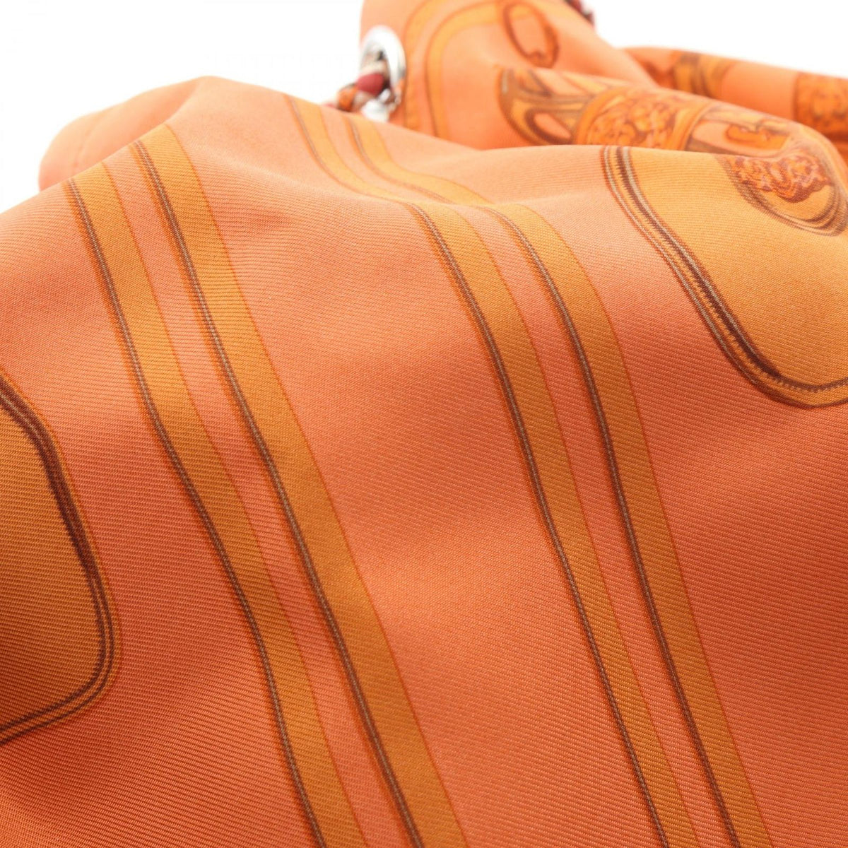 Hermes Shoulder Bag Brides de Gala Orange Silk — view 8