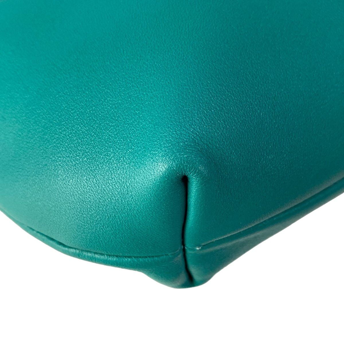Loewe Handbag Flamenco Purse Mini Green Chain Handle Drawstring Lambskin — view 8