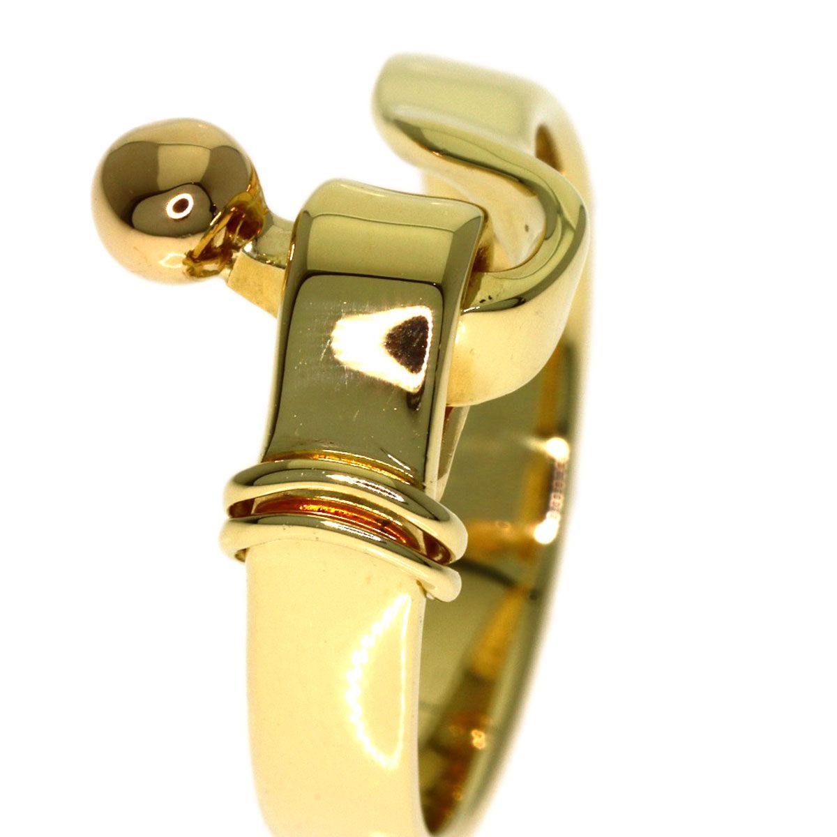 Tiffany & Co Hook & Eye Ring 18k Yellow Gold — view 8