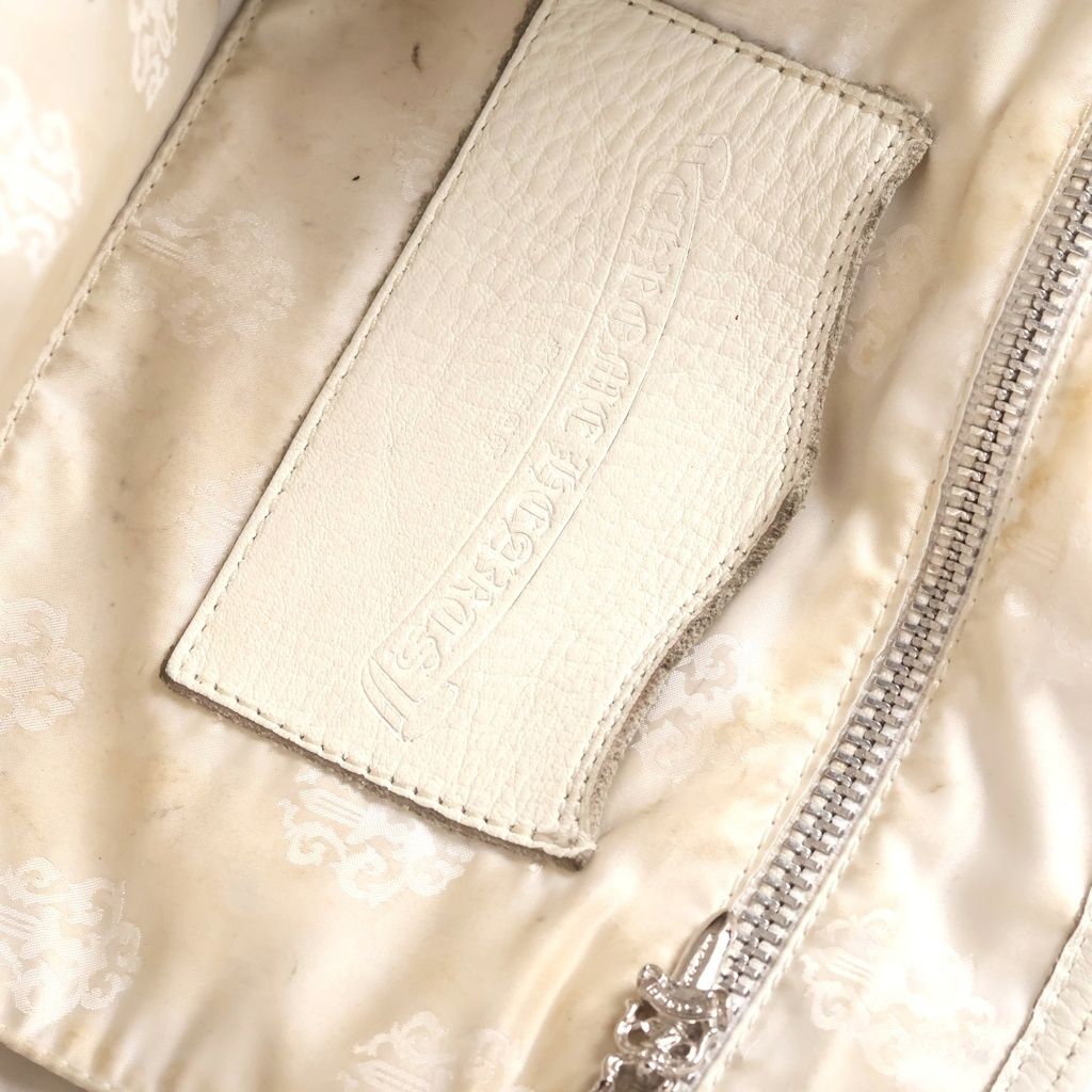Chrome Hearts FS Tote Leather White with Cross Patch — view 8