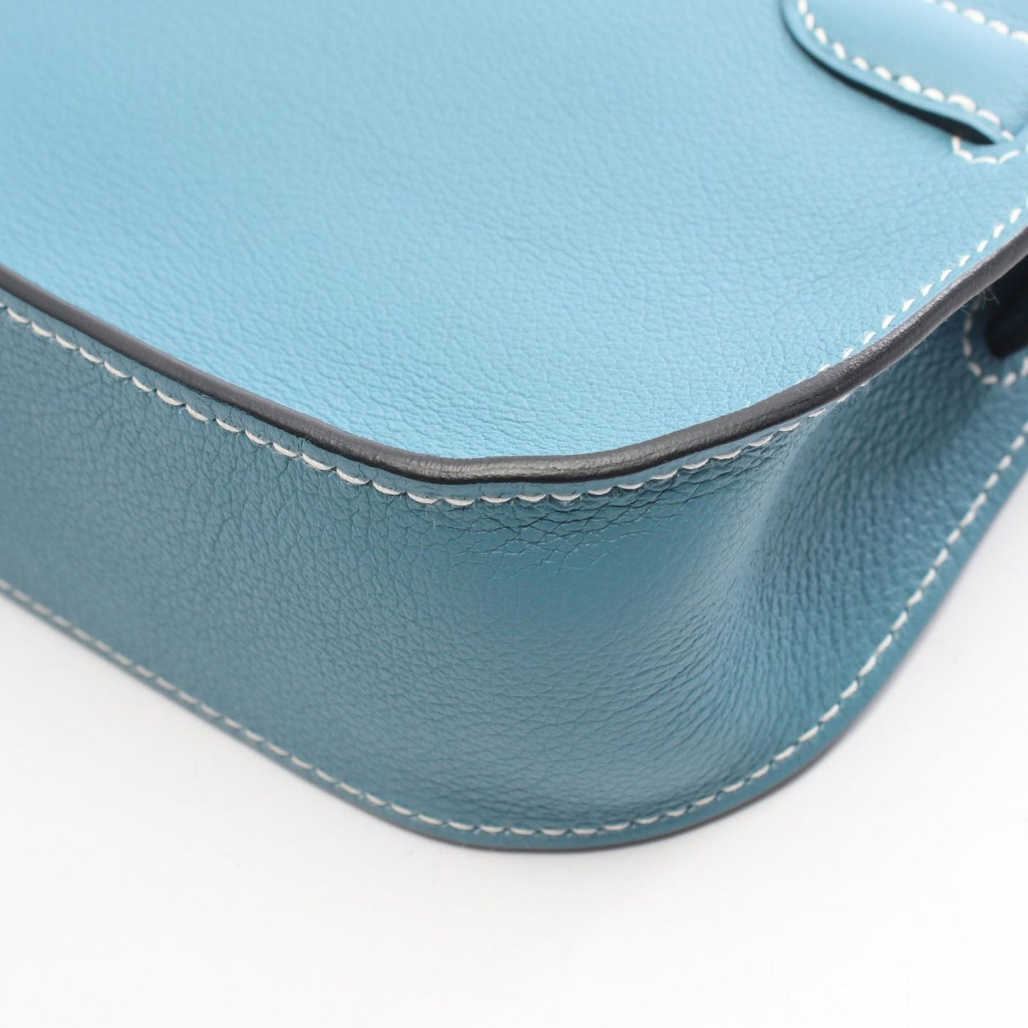 Hermes Shoulder Bag Jypsiere Mini New Blue Jean — view 6