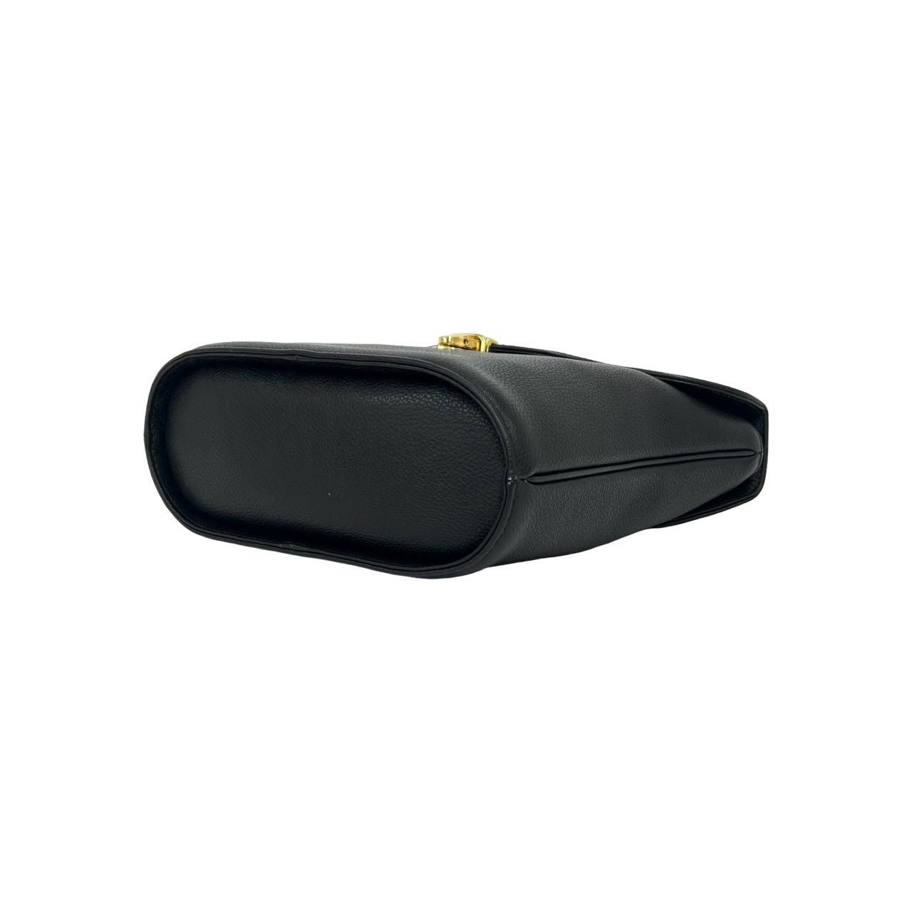 Saint Laurent YSL Logo Cutout Leather 2-Way Shoulder Bag Black — view 8