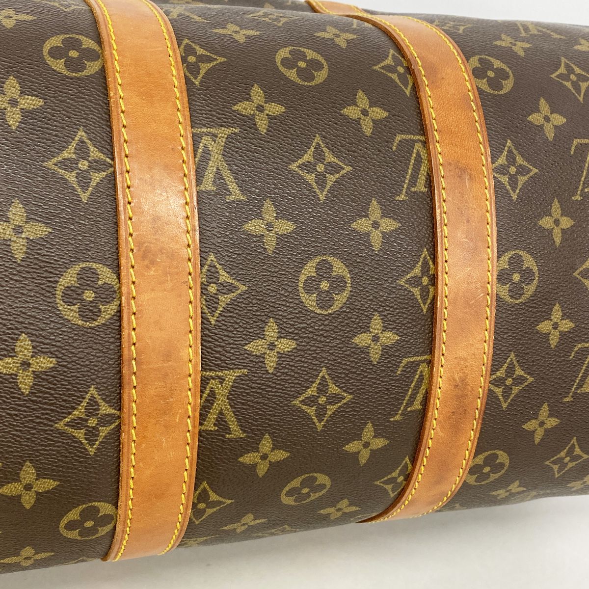 Louis Vuitton Boston Bag Monogram Keepall 45 Brown — view 8