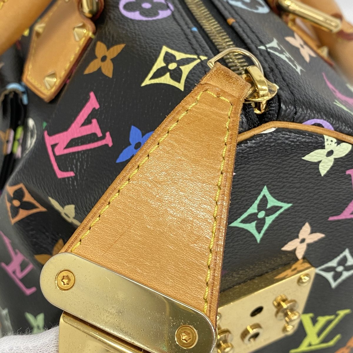 Louis Vuitton Handbag Monogram Multicolor Speedy 30 Noir — view 8