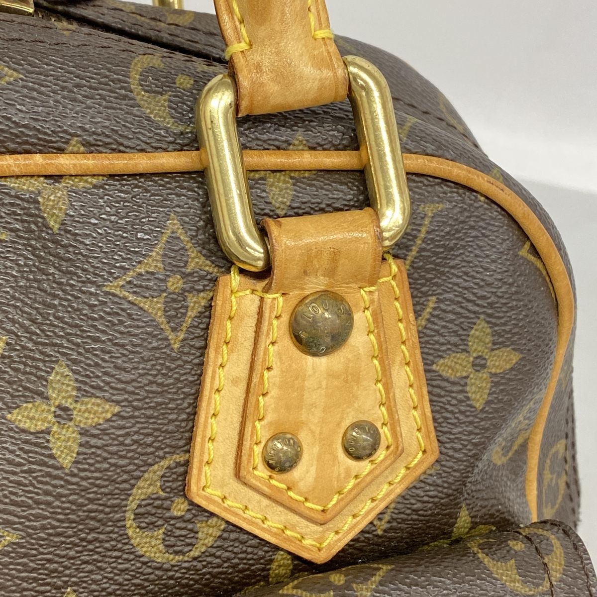 Louis Vuitton Handbag Monogram Manhattan PM Brown — view 8