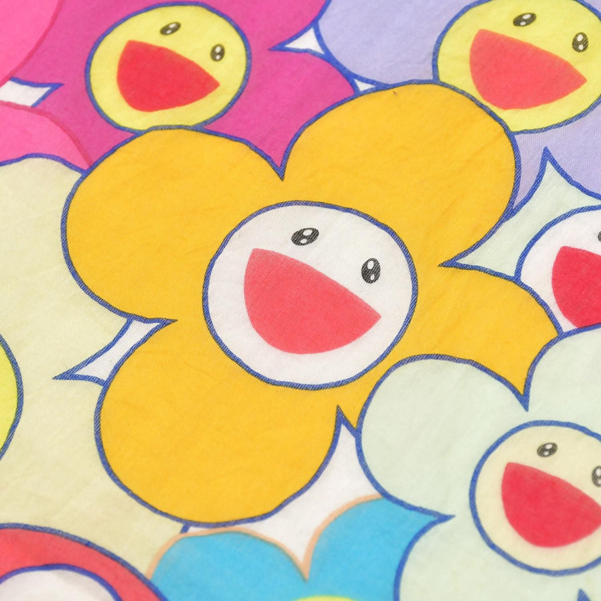 Louis Vuitton Cosmic Blossom Large Shawl Pareo Takashi Murakami Monogram Motif — view 8