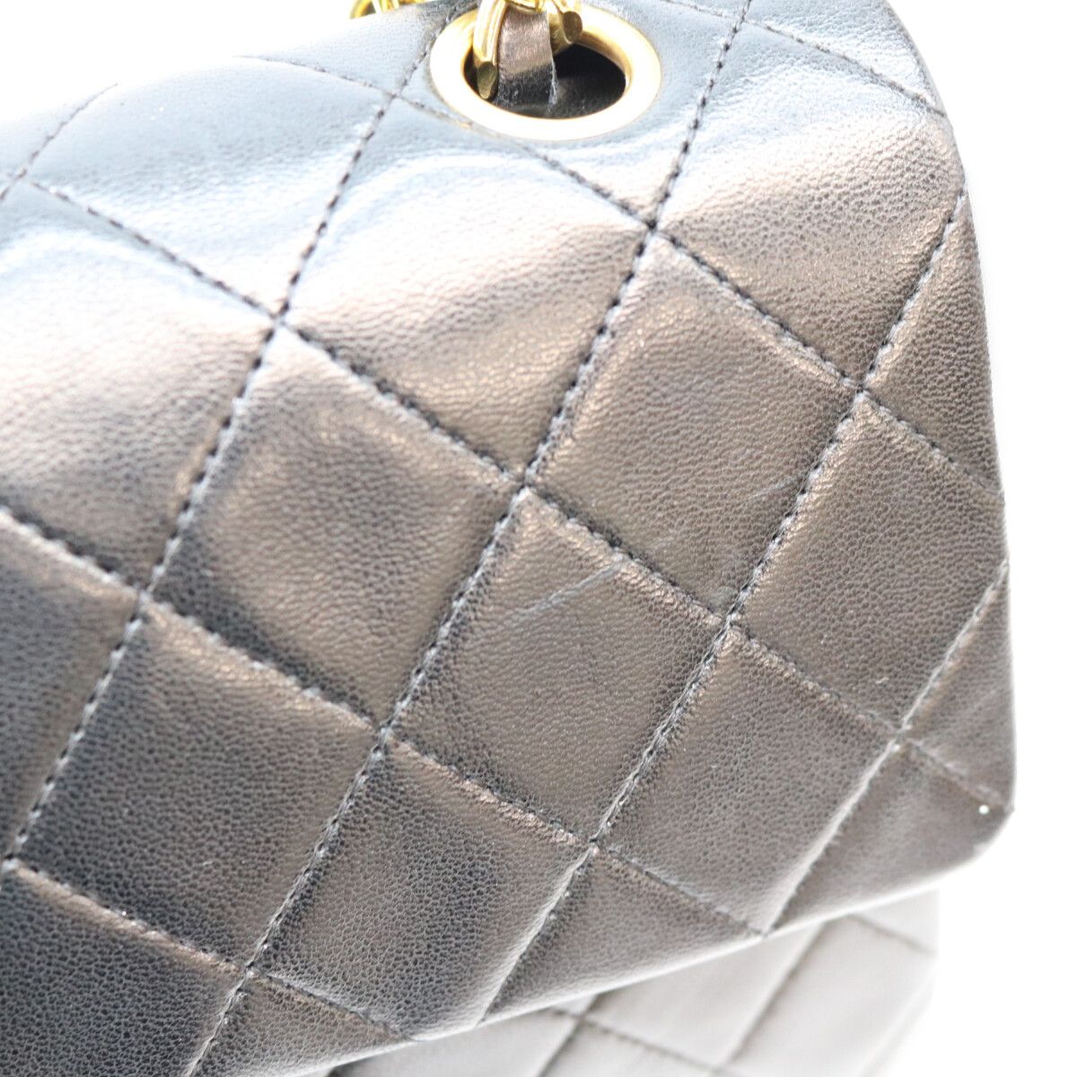 Chanel Black Lamb Quilted 23 Shoulder Bag — view 8
