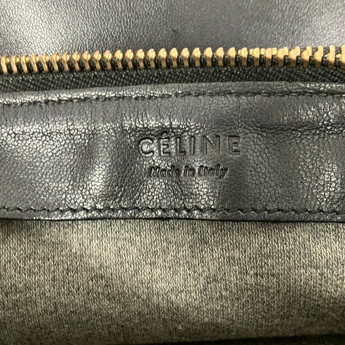 Celine Shoulder Bag Trio Large Black Leather — view 8