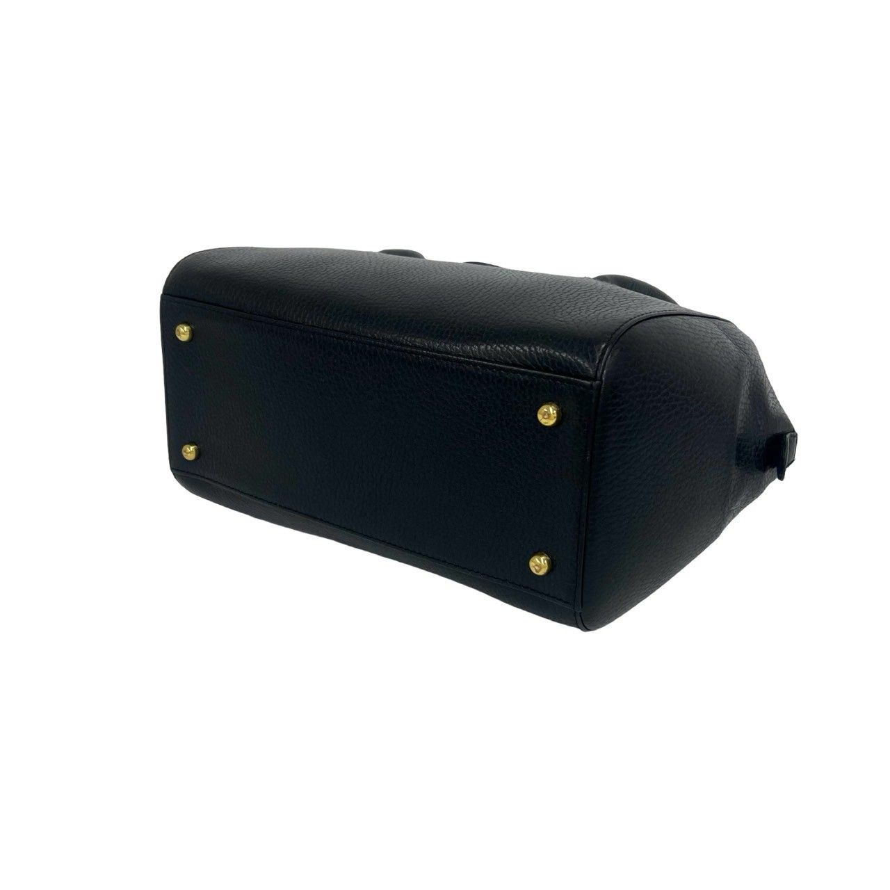 Cartier Vintage Must Line Logo Leather Mini Boston Bag Black — view 8