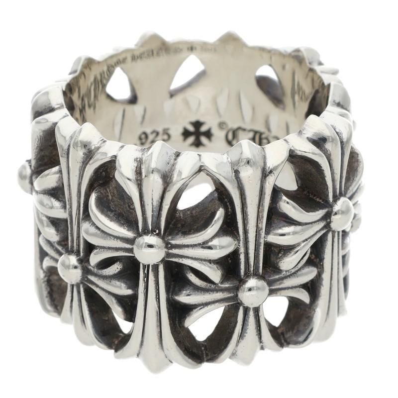 Chrome Hearts Cemetery Cross Silver Ring — view 5