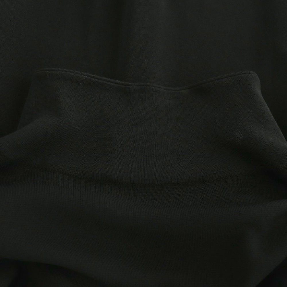 Gucci Gathered Ruffle V-neck Blouse Pullover Long Sleeve Black Sweater L — view 7