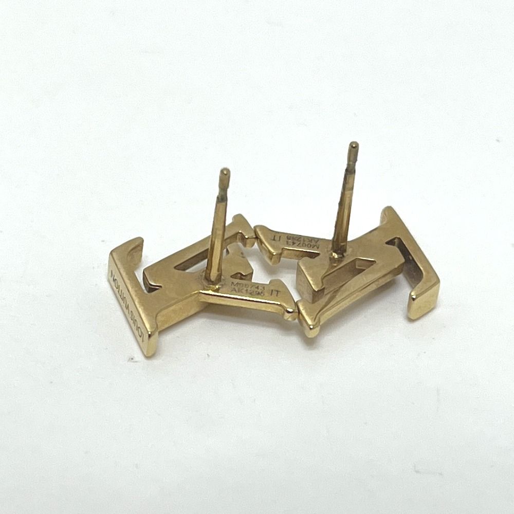 Louis Vuitton Earrings LV Iconic Metal Gold — view 8