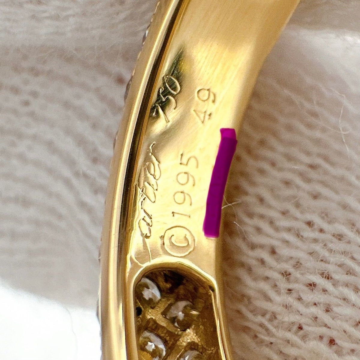 Cartier Mimi Star Full Pave Diamond Yellow Gold Ring — view 8
