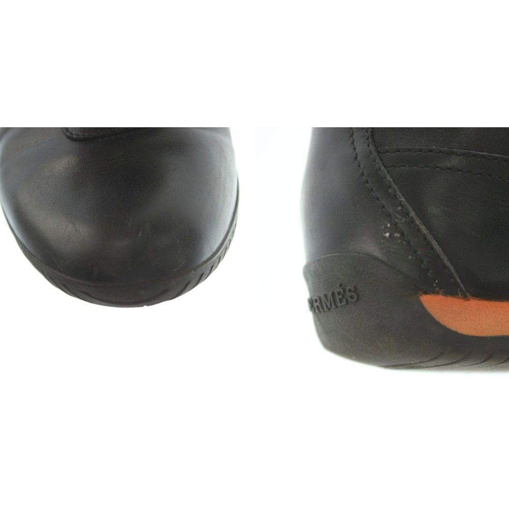 Hermes Quick Sneakers Leather Black — view 8