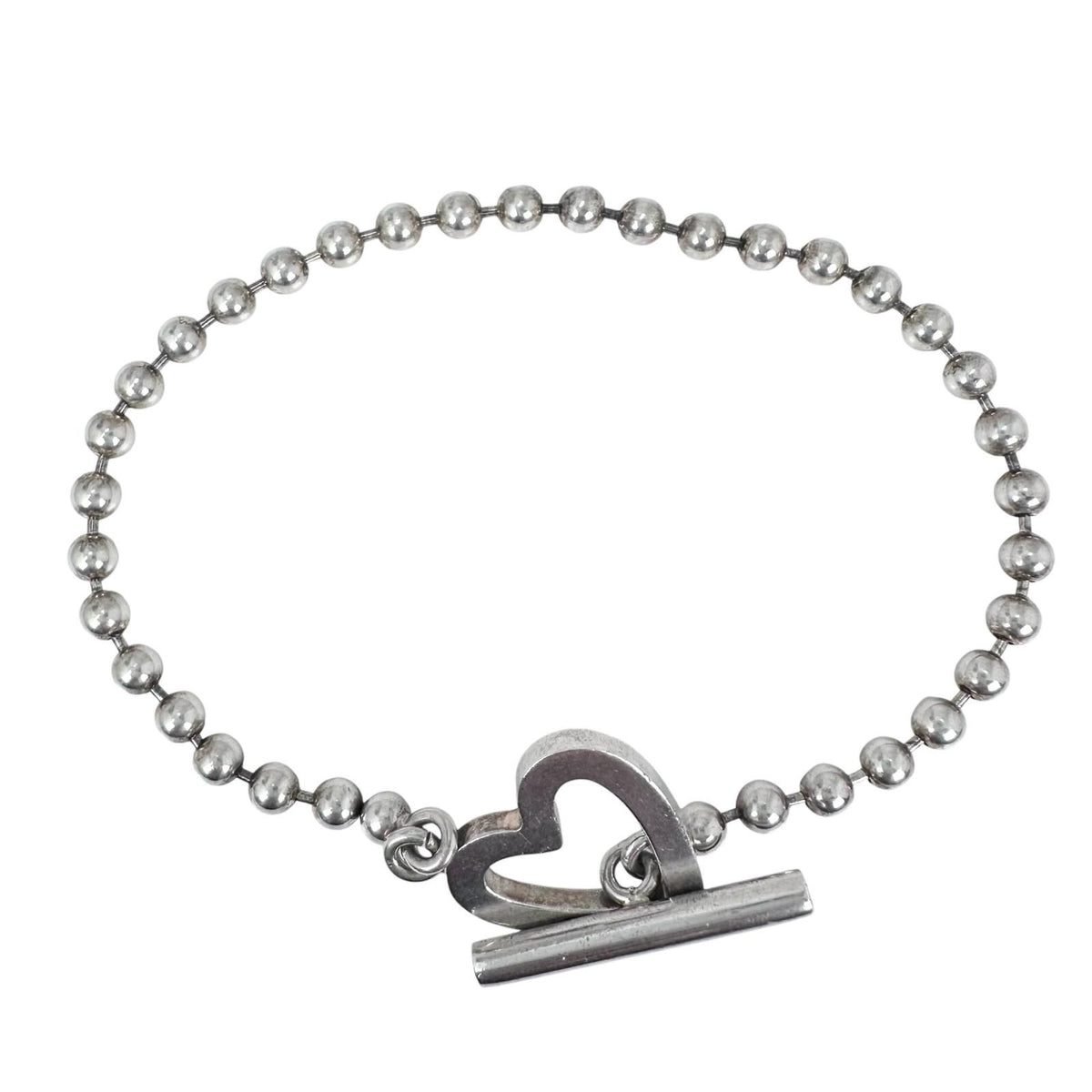 Gucci Ballchain Heart Silver Bracelet — view 8