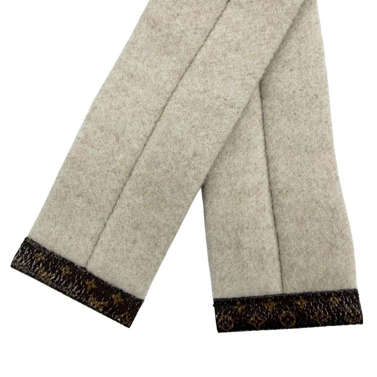 Louis Vuitton Cashmere Wool 2-Way Hooded Wrap Coat Beige 36 — view 8