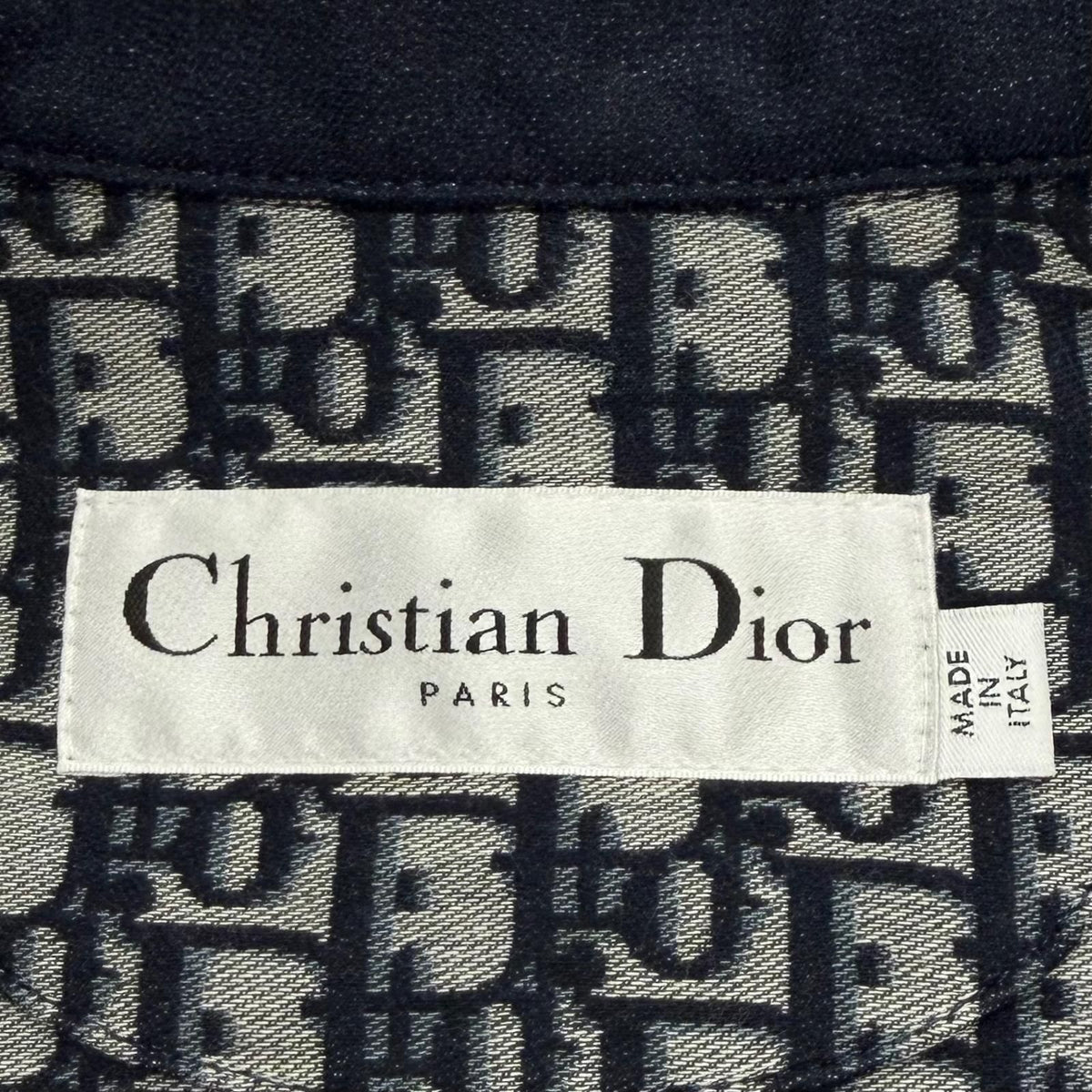 Dior Embroidery Lining Oblique Pattern Vest Navy 40 — view 8