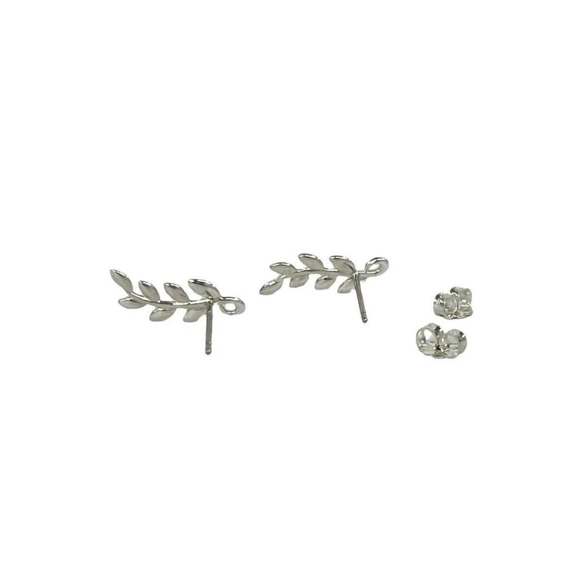Tiffany & Co Vintage Leaf Earrings 925 Sterling Silver — view 7