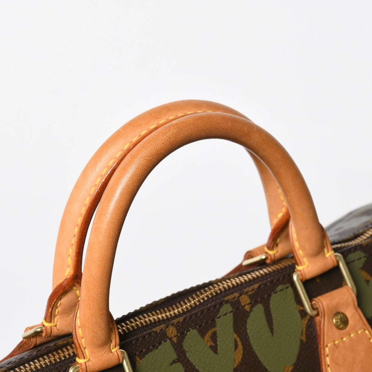 Louis Vuitton Handbag Speedy 30 Monogram Graffiti Khaki Gold — view 8