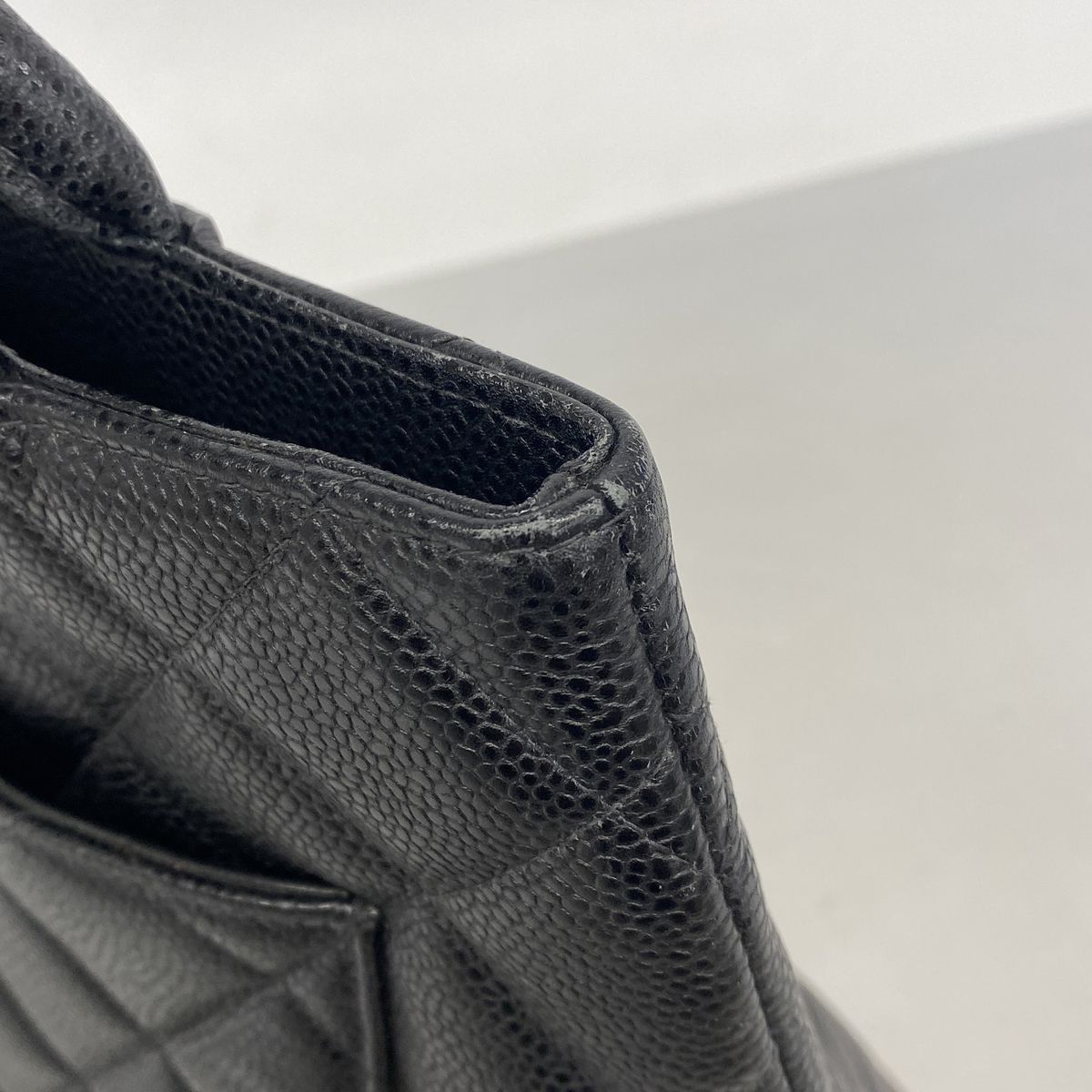 Chanel Tote Bag Reissue Caviar Leather Black Gold — view 8