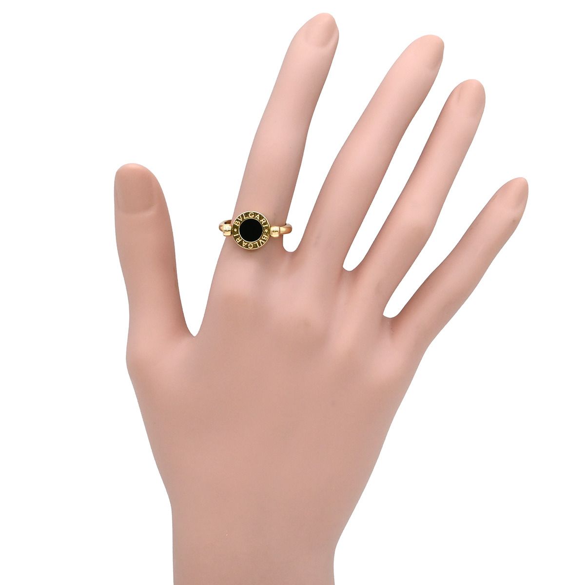 Bvlgari Ring Flip Black Yellow Gold 18k Onyx Coral — view 8