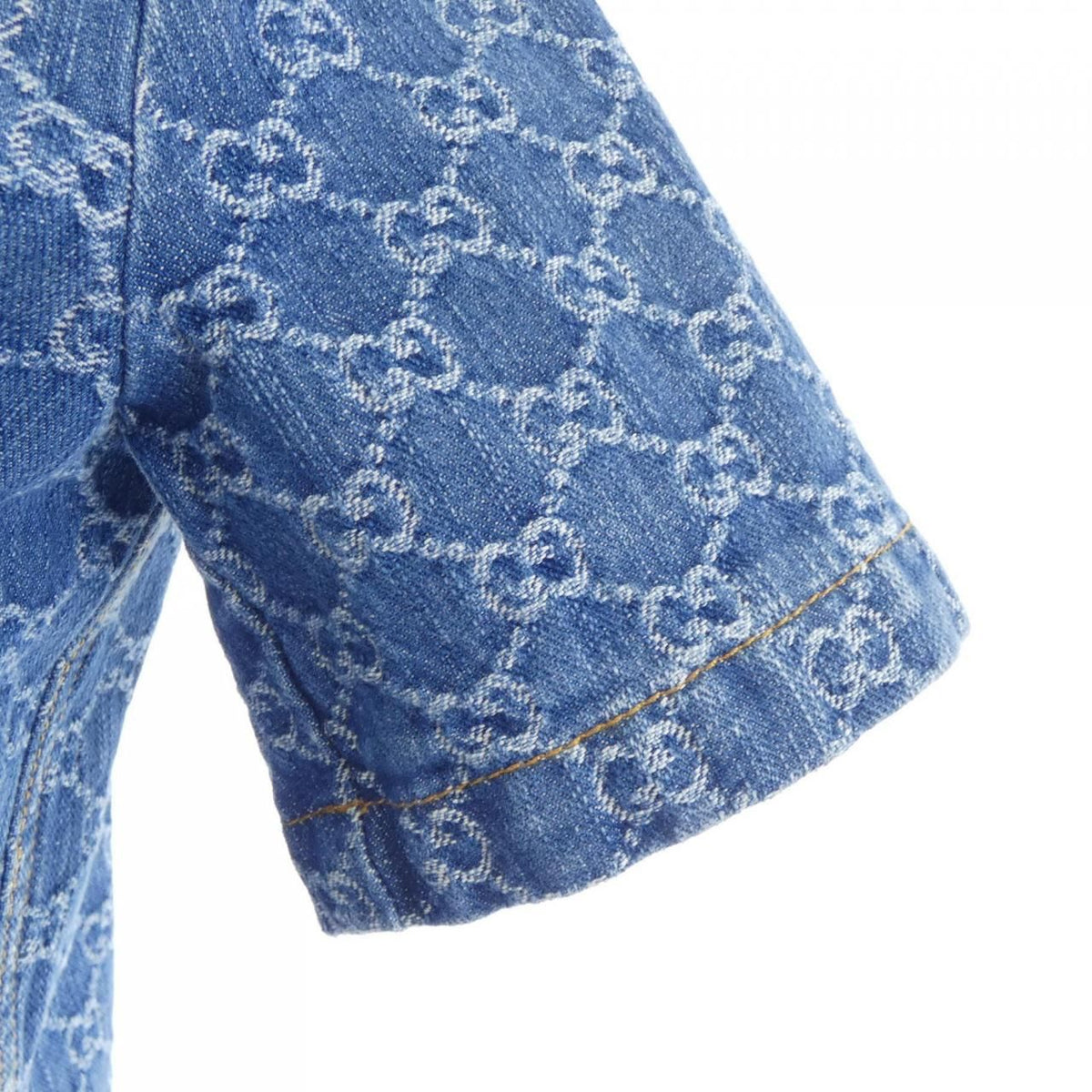 Gucci GG Denim Jacquard Top Jacket — view 6