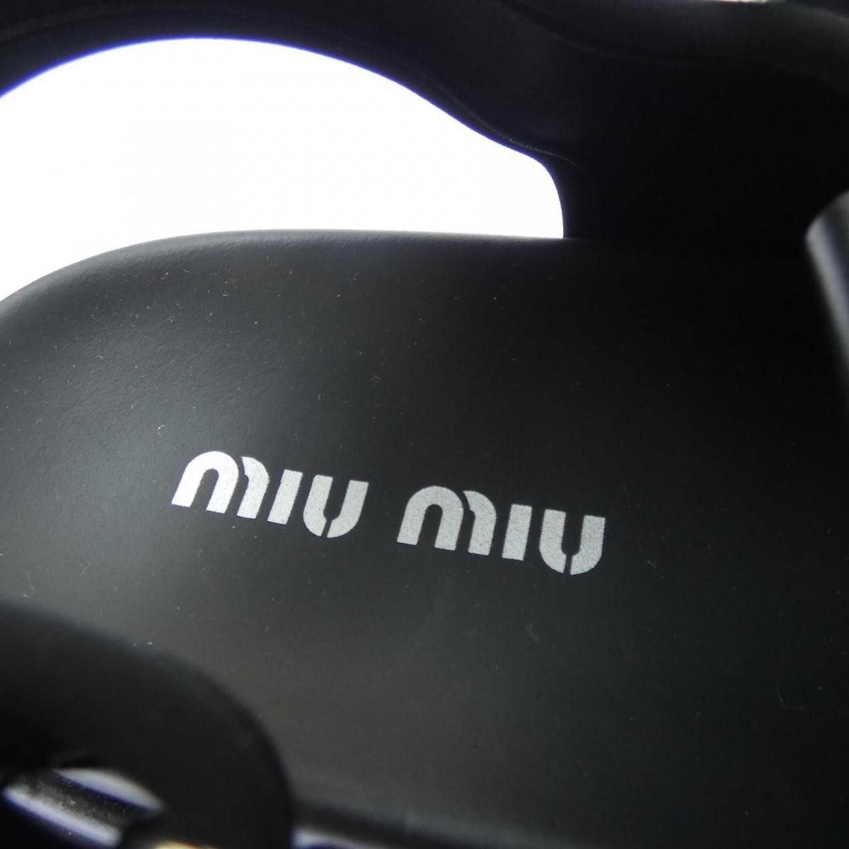 Miu Miu Lace-up Chunky Neo Spoon Sandals — view 6