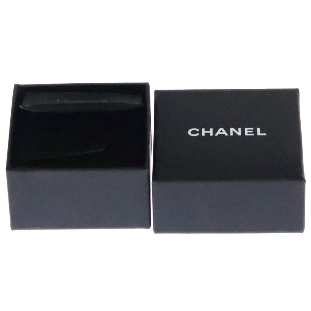 Chanel CC Logo Rhinestone Pearl Earrings Silver — view 6