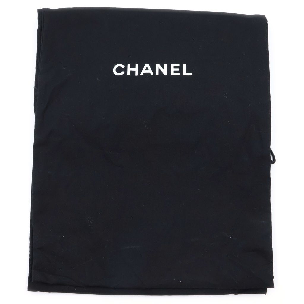 Chanel CC Logo Suede Long Boots Black — view 6