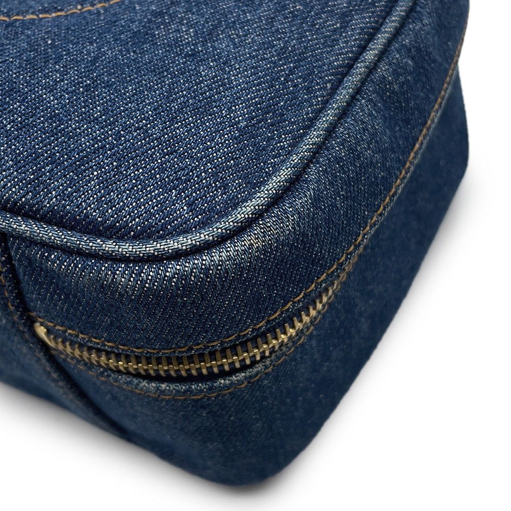 Chanel CC Logo Vanity Denim 2-Way Shoulder Bag — view 8