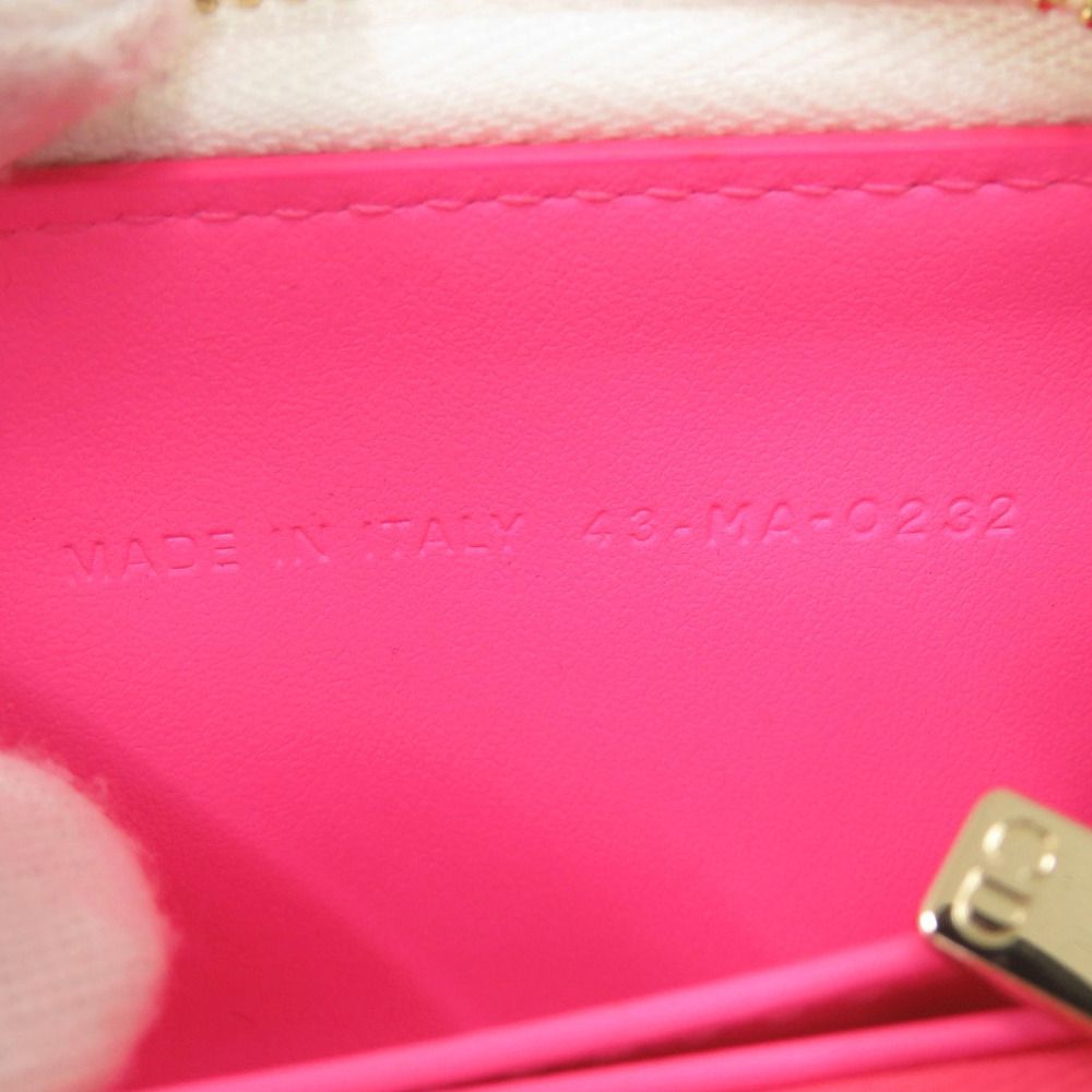 Dior Leather Pink Coin Purse Card Case — view 8