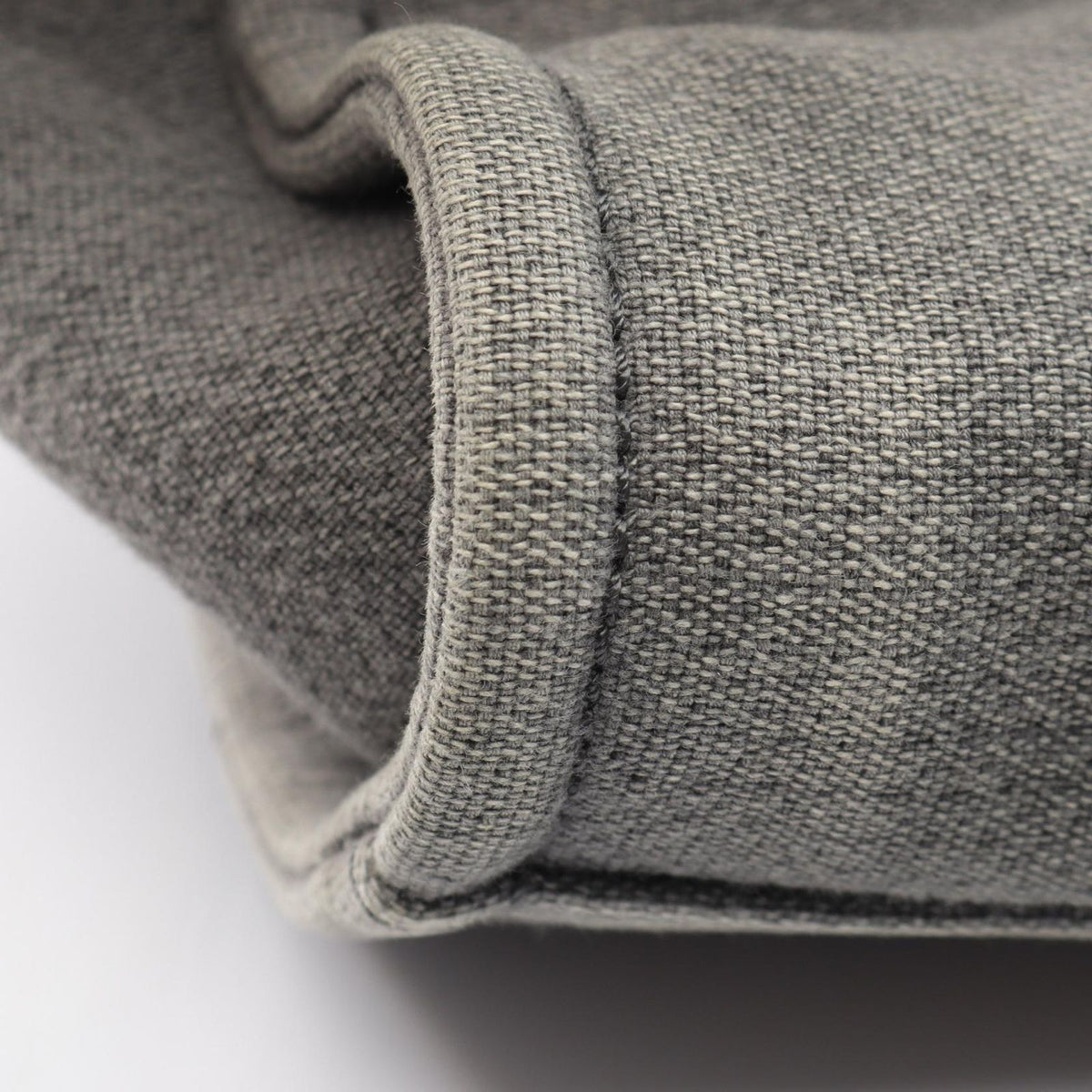 Chanel Tote Bag Deauville Gray White Black Canvas 2-Way Chain MM — view 8