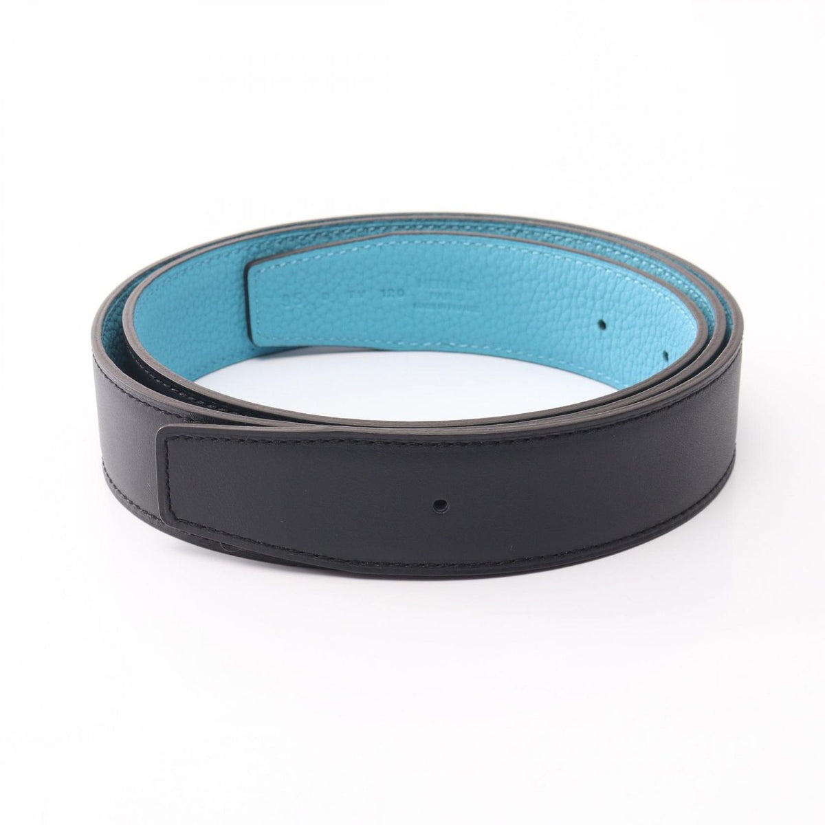 Hermes Belt Constance H Blue Jean Reversible — view 5