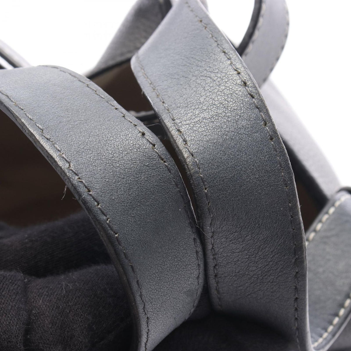 Loewe Handbag Hammock Medium 2-Way Dark Gray Leather Bag — view 8